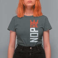 No Kings Protest Nope Funny Political Satire T Shirt For Women