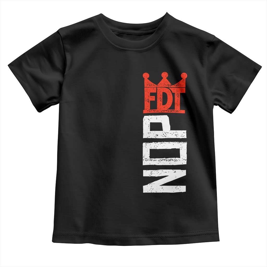 No Kings Protest Nope Funny Political Satire Toddler T Shirt