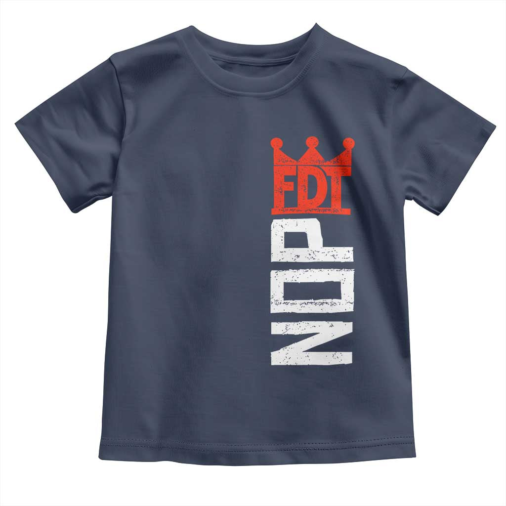No Kings Protest Nope Funny Political Satire Toddler T Shirt