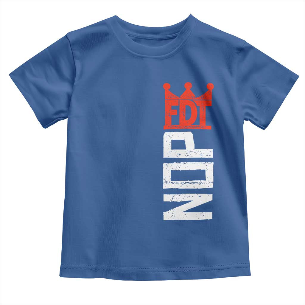 No Kings Protest Nope Funny Political Satire Toddler T Shirt