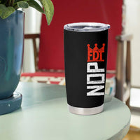 No Kings Protest Nope Funny Political Satire Tumbler Cup