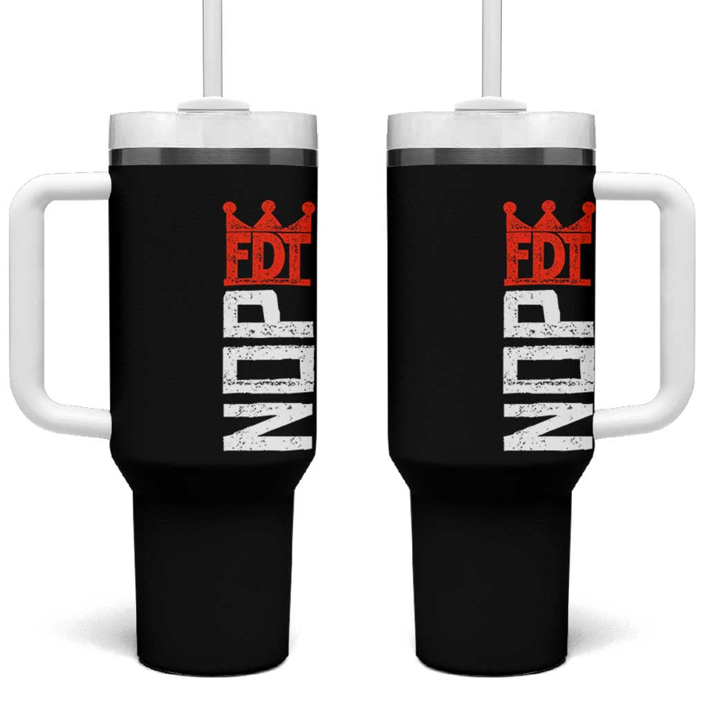No Kings Protest Nope Funny Political Satire Tumbler With Handle