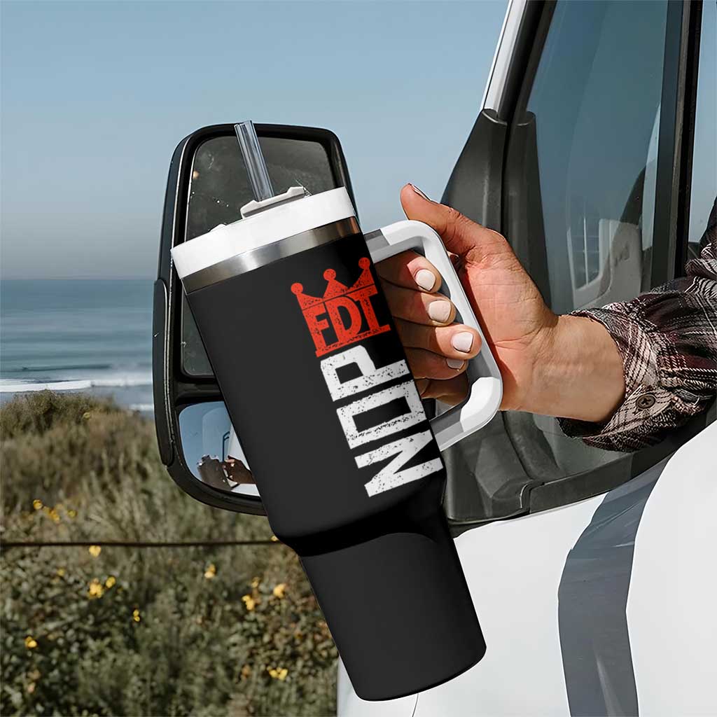 No Kings Protest Nope Funny Political Satire Tumbler With Handle