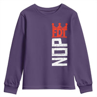 No Kings Protest Nope Funny Political Satire Youth Sweatshirt