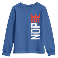 No Kings Protest Nope Funny Political Satire Youth Sweatshirt