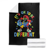 Six Seven Autism Awareness Throw Blanket It Is Ok To Be Different 67 Meme Puzzle