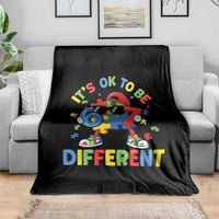 Six Seven Autism Awareness Throw Blanket It Is Ok To Be Different 67 Meme Puzzle