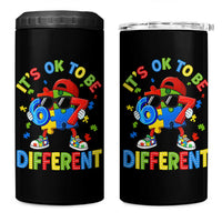Six Seven Autism Awareness 4 in 1 Can Cooler Tumbler It Is Ok To Be Different 67 Meme Puzzle