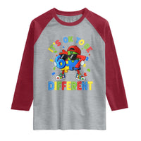 Six Seven Autism Awareness Raglan Shirt It Is Ok To Be Different 67 Meme Puzzle
