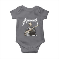Abe Lincoln Playing Electric Guitar Rocker Baby Onesie