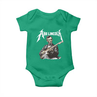 Abe Lincoln Playing Electric Guitar Rocker Baby Onesie