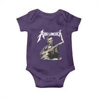 Abe Lincoln Playing Electric Guitar Rocker Baby Onesie