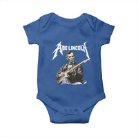 Abe Lincoln Playing Electric Guitar Rocker Baby Onesie