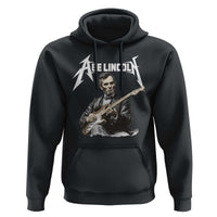 Abe Lincoln Playing Electric Guitar Rocker Hoodie
