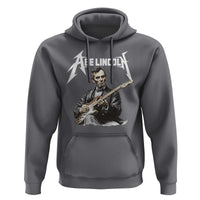 Abe Lincoln Playing Electric Guitar Rocker Hoodie