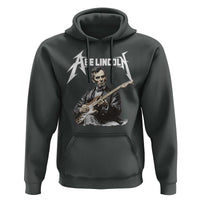 Abe Lincoln Playing Electric Guitar Rocker Hoodie