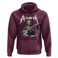 Abe Lincoln Playing Electric Guitar Rocker Hoodie