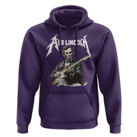 Abe Lincoln Playing Electric Guitar Rocker Hoodie