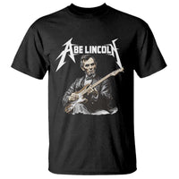 Abe Lincoln Playing Electric Guitar Rocker T Shirt