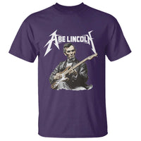 Abe Lincoln Playing Electric Guitar Rocker T Shirt