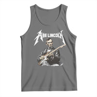 Abe Lincoln Playing Electric Guitar Rocker Tank Top
