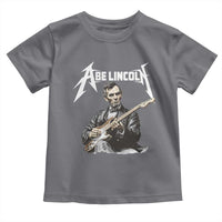 Abe Lincoln Playing Electric Guitar Rocker Toddler T Shirt