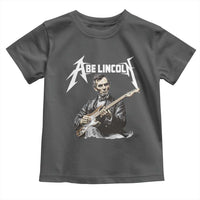 Abe Lincoln Playing Electric Guitar Rocker Toddler T Shirt