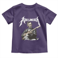 Abe Lincoln Playing Electric Guitar Rocker Toddler T Shirt