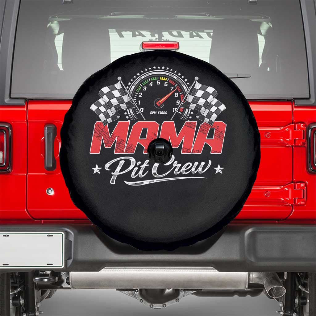 Mama Pit Crew Spare Tire Cover Racing Family Matching Mothers Day