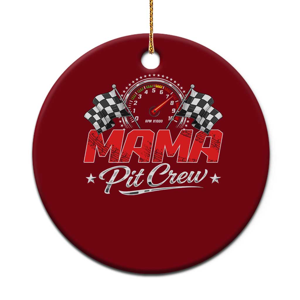 Mama Pit Crew Ceramic Ornament Racing Family Matching Mothers Day