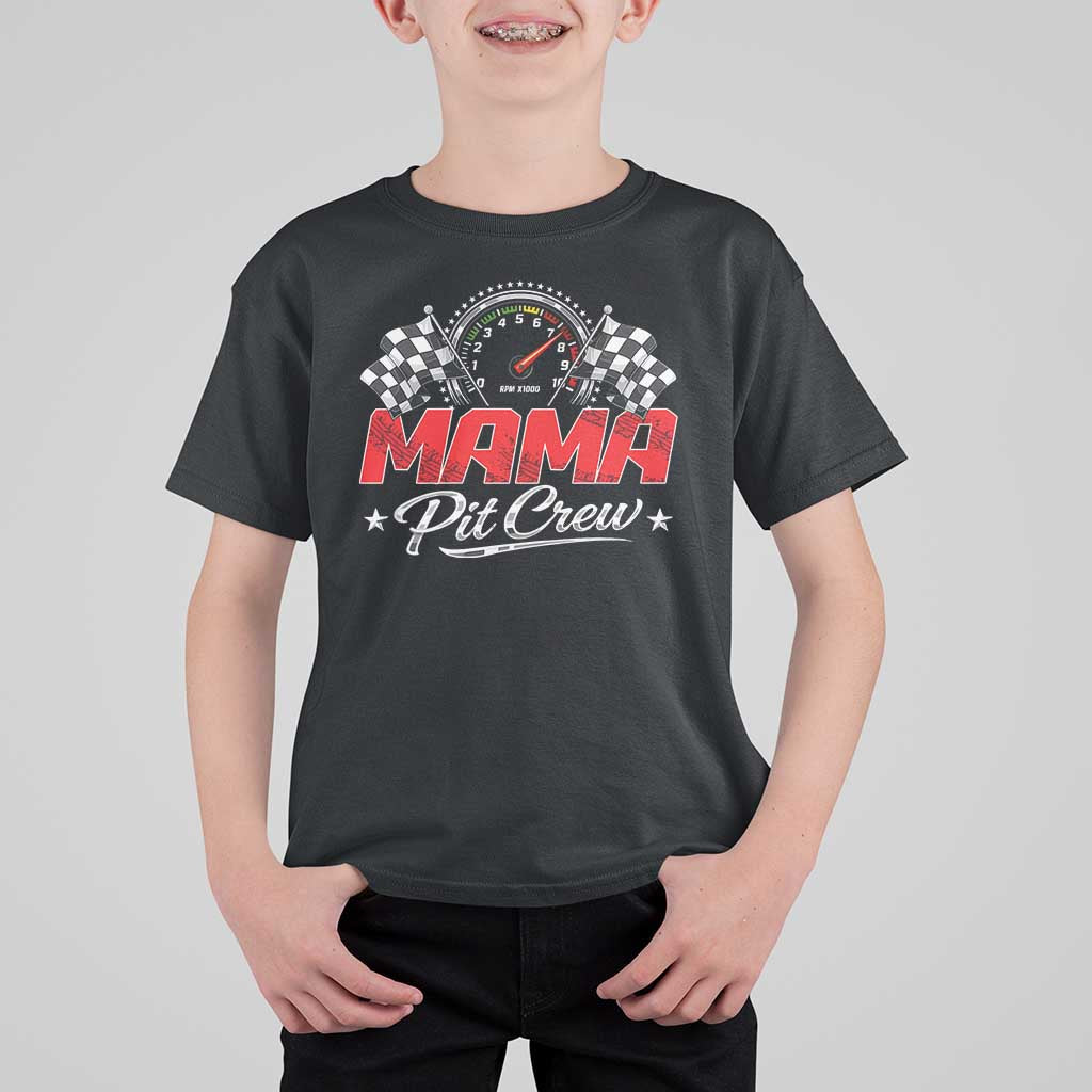 Mama Pit Crew T Shirt For Kid Racing Family Matching Mothers Day