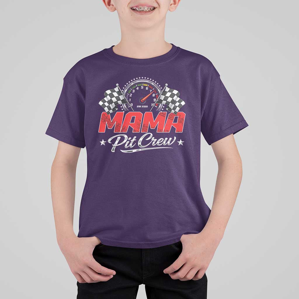 Mama Pit Crew T Shirt For Kid Racing Family Matching Mothers Day