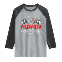 Mama Pit Crew Raglan Shirt Racing Family Matching Mothers Day