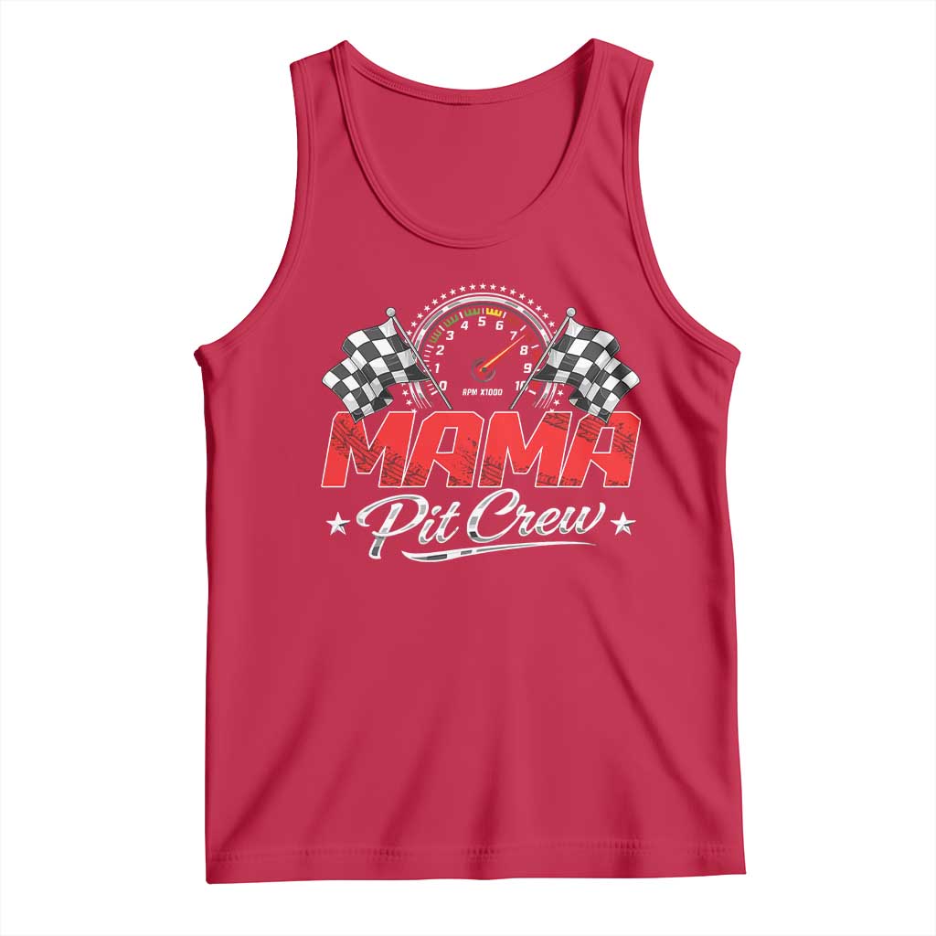 Mama Pit Crew Tank Top Racing Family Matching Mothers Day