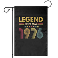 May 50th Birthday Garden Flag Legends Since May 1976 Retro Bday