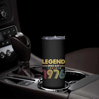 May 50th Birthday Skinny Tumbler Legends Since May 1976 Retro Bday