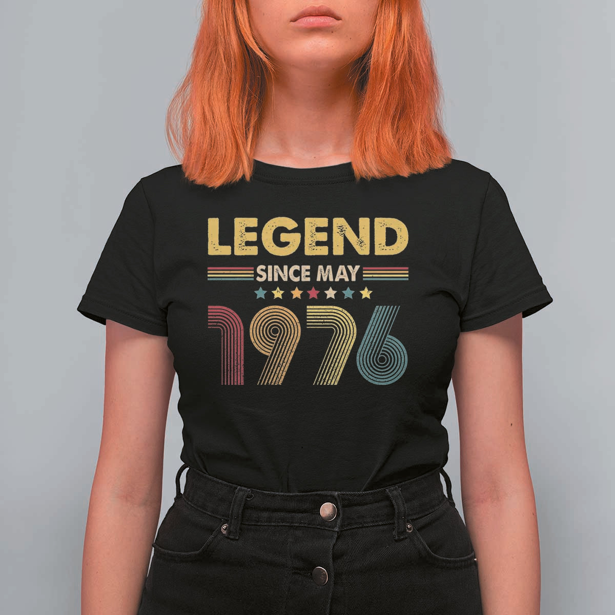 May 50th Birthday T Shirt For Women Legends Since May 1976 Retro Bday