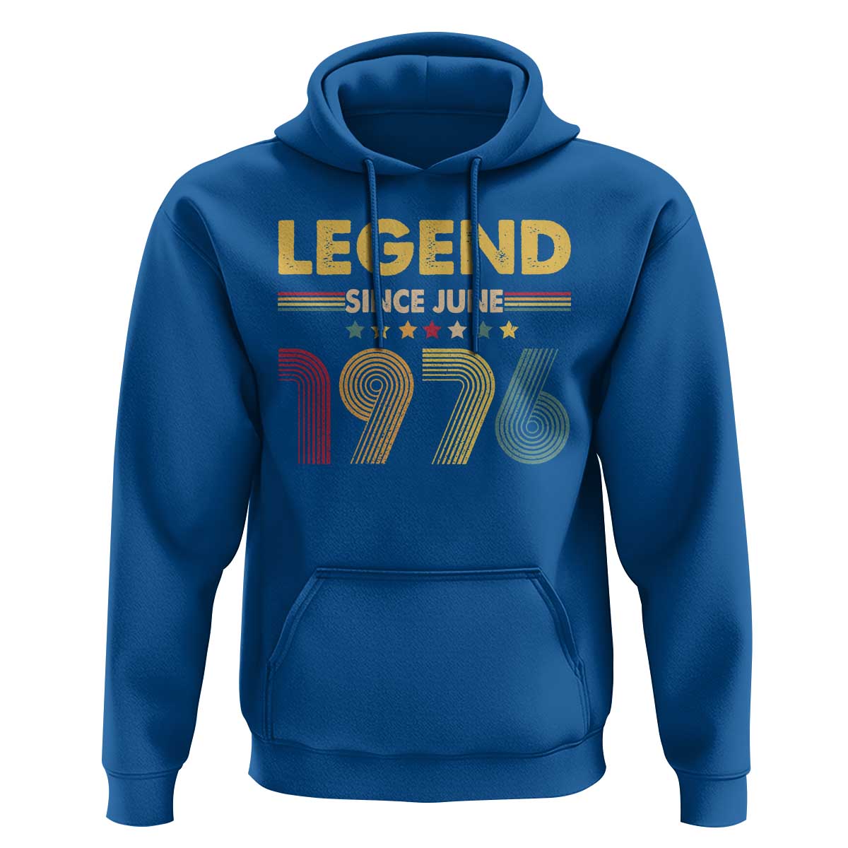 June 50th Birthday Hoodie Legends Since June 1976 Retro Bday