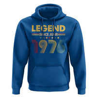June 50th Birthday Hoodie Legends Since June 1976 Retro Bday