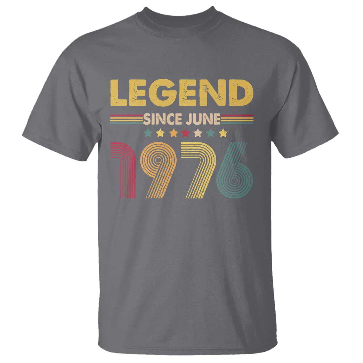 June 50th Birthday T Shirt Legends Since June 1976 Retro Bday