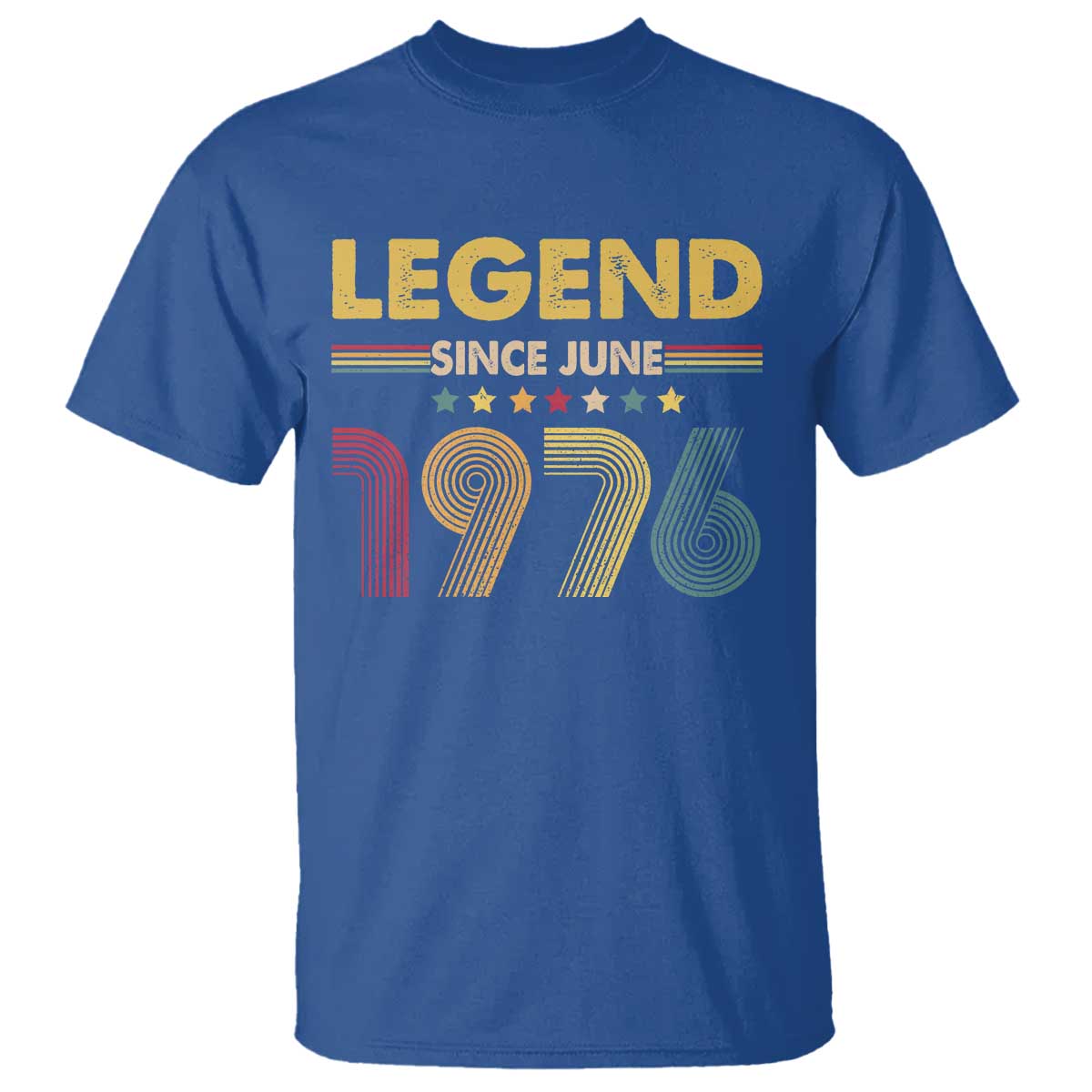 June 50th Birthday T Shirt Legends Since June 1976 Retro Bday