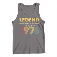 June 50th Birthday Tank Top Legends Since June 1976 Retro Bday