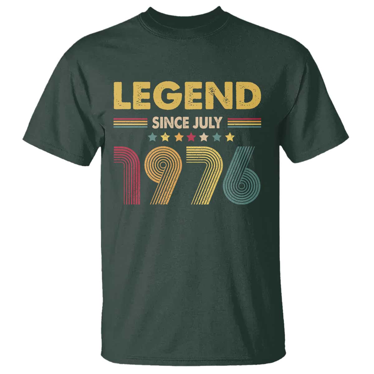 July 50th Birthday T Shirt Legends Since July 1976 Retro Bday