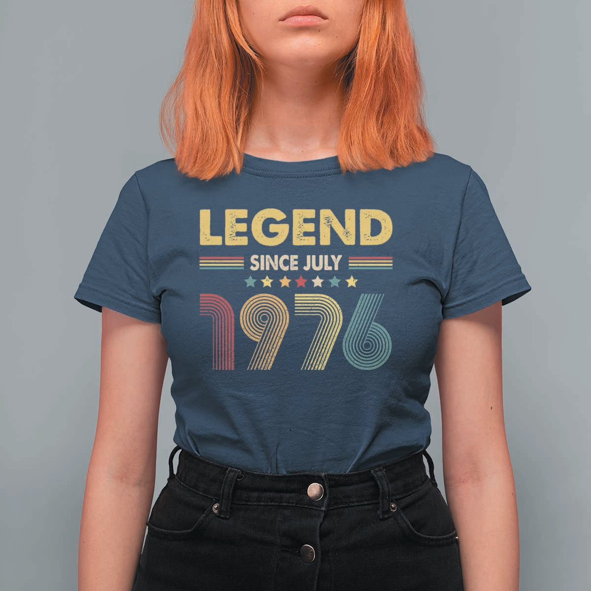 July 50th Birthday T Shirt For Women Legends Since July 1976 Retro Bday