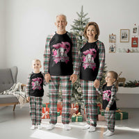 Talk Derby To Me Plaid Pajama Set Funny Horse Racing Oaks Derby Day Pink Ribbon