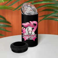 Talk Derby To Me 4 in 1 Can Cooler Tumbler Funny Horse Racing Oaks Derby Day Pink Ribbon