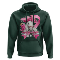 Talk Derby To Me Hoodie Funny Horse Racing Oaks Derby Day Pink Ribbon
