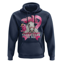 Talk Derby To Me Hoodie Funny Horse Racing Oaks Derby Day Pink Ribbon