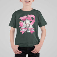 Talk Derby To Me T Shirt For Kid Funny Horse Racing Oaks Derby Day Pink Ribbon
