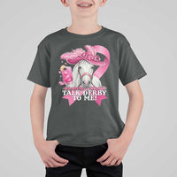 Talk Derby To Me T Shirt For Kid Funny Horse Racing Oaks Derby Day Pink Ribbon